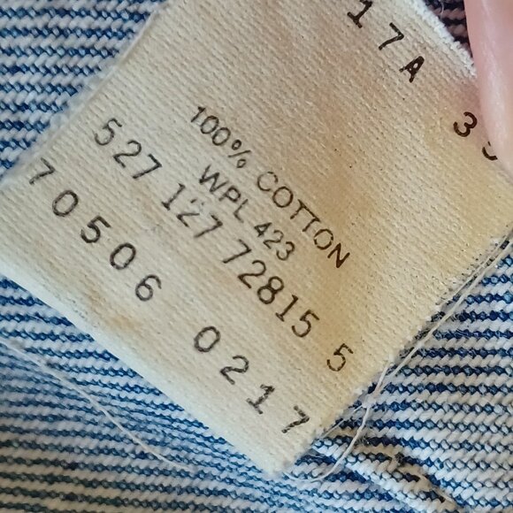 Vintage 80s Levis Denim Blue Jean Trucker Jacket 70506-0217 Size 46 Made in USA - Picture 10 of 16